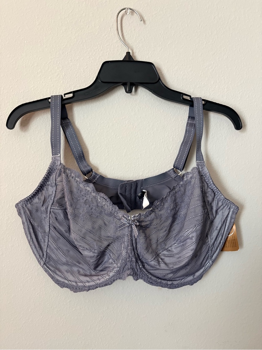Chantelle Grey Lace Underwire Bra 40DDDD